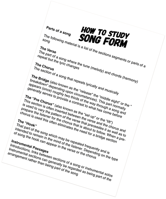 song form explained